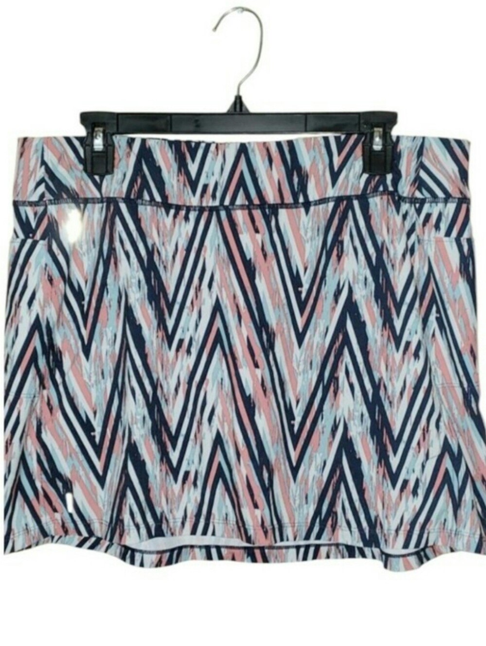 Smartwool Merino Sport Lined Skirt Canyon  Rose Zig Zag Print Skort Large